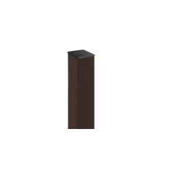 Столб 62х55х1,4х2500 5 отверстий (1,53/1,73/2,03) RAL 8017 шоколад