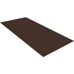 Гладкий лист 0,5 Velur X с пленкой RAL 8017 шоколад
