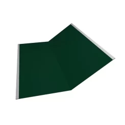 Планка ендовы нижней 300х300 0,7 PE с пленкой RAL 6005 зеленый мох (3м)