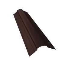 Планка конька фигурного 70x70 0,4 PE с пленкой RAL 8017 шоколад (3м)