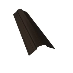 Планка конька фигурного 70x70 0,5 Satin с пленкой RR 32 темно-коричневый (3м)
