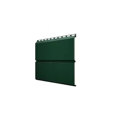 Фасадная панель ЭкоБрус 0,345 0,5 GreenCoat Pural с пленкой RR 11 темно-зеленый (RAL 6020 хромовая зелень)