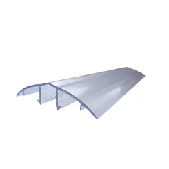 Профиль соединительный разъемный для поликарбоната Крышка 06-10 мм прозрачный